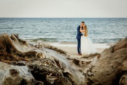 sesja poślubna nad morzem